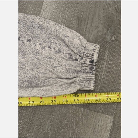 Rag & Bone Miramar Relaxed Jogger Icy Gray Sweatpant Printed Jeans Womens S - Picture 6 of 7